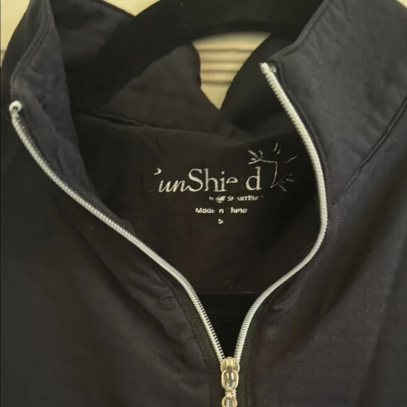 Smartpak Piper 1/4 Zip Short Sleeve Sun Shirt Black Small - Picture 2 of 4